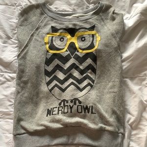 Nerdy Owl Forever 21 Sweatshirt